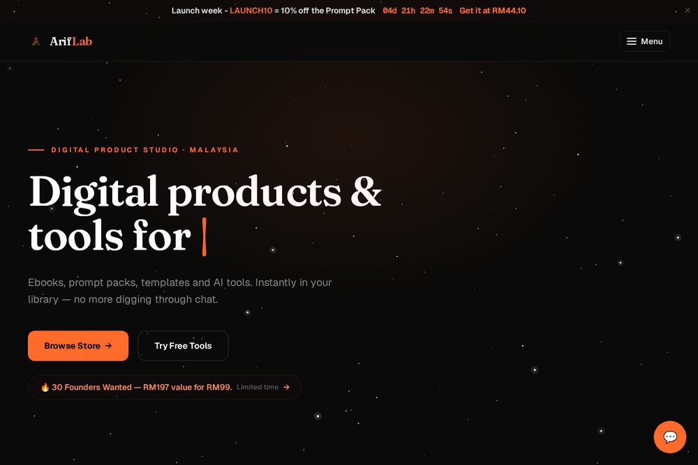 ArifLab — Digital platform — run by our AI Staff